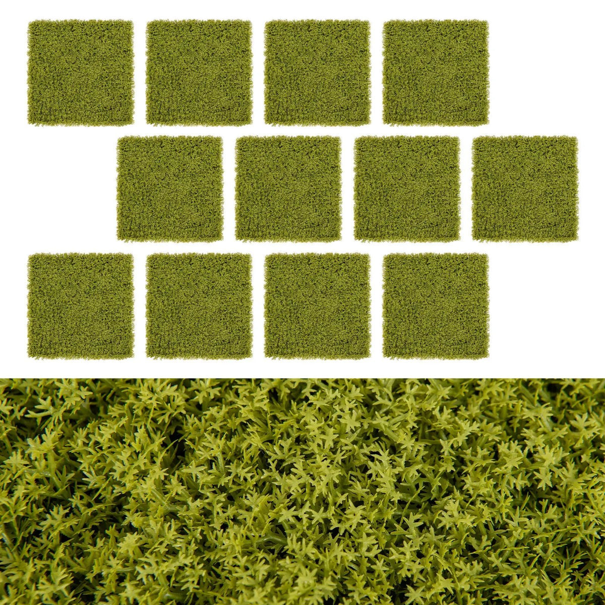 12 Pieces 20 x 20 inches Artificial Grass Wall Panels for Garden Yard Balcony by DirectDeals