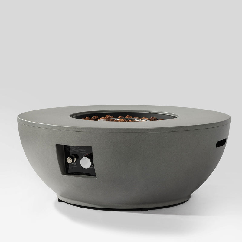36'' Propane Gas Fire Pit Table - Grey Steel, photo 6 of 9