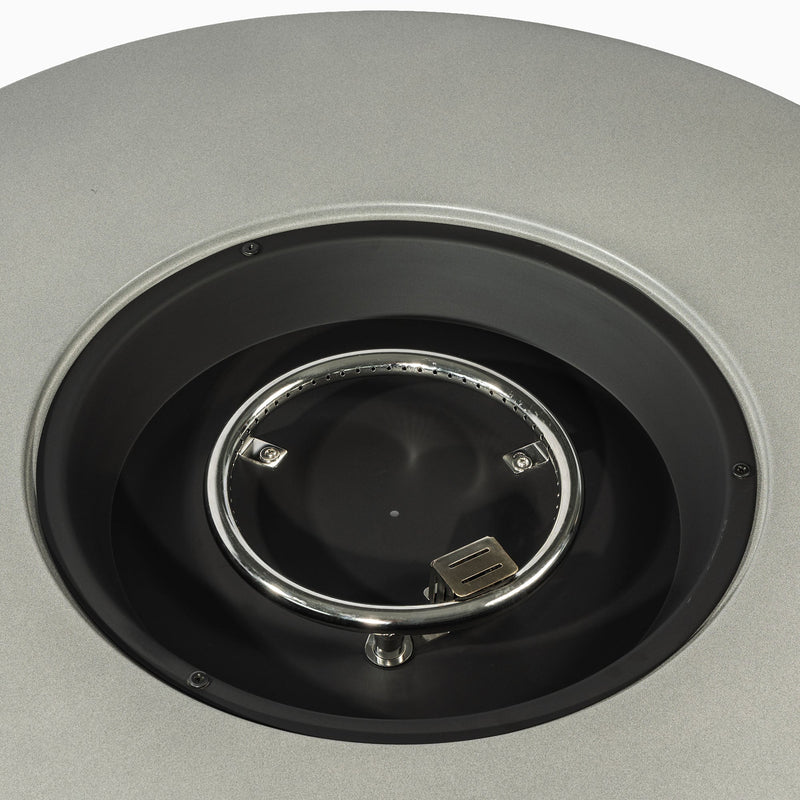 36'' Propane Gas Fire Pit Table - Grey Steel, photo 7 of 9