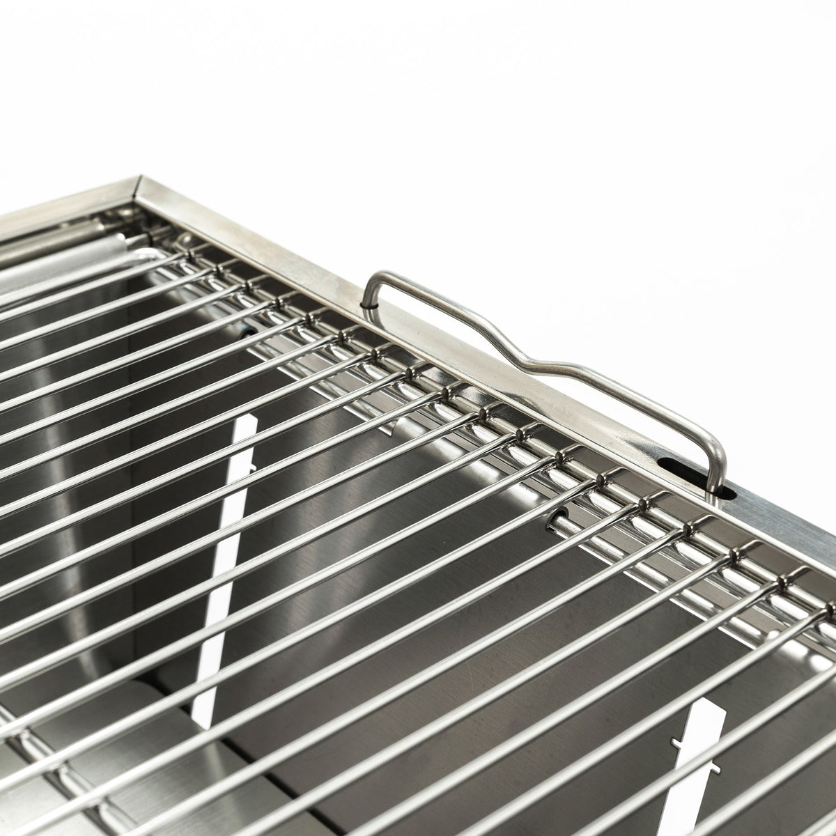 Folded Portable Charcoal BBQ Grill with Foldable Design - Stainless Steel, photo 2 of 9