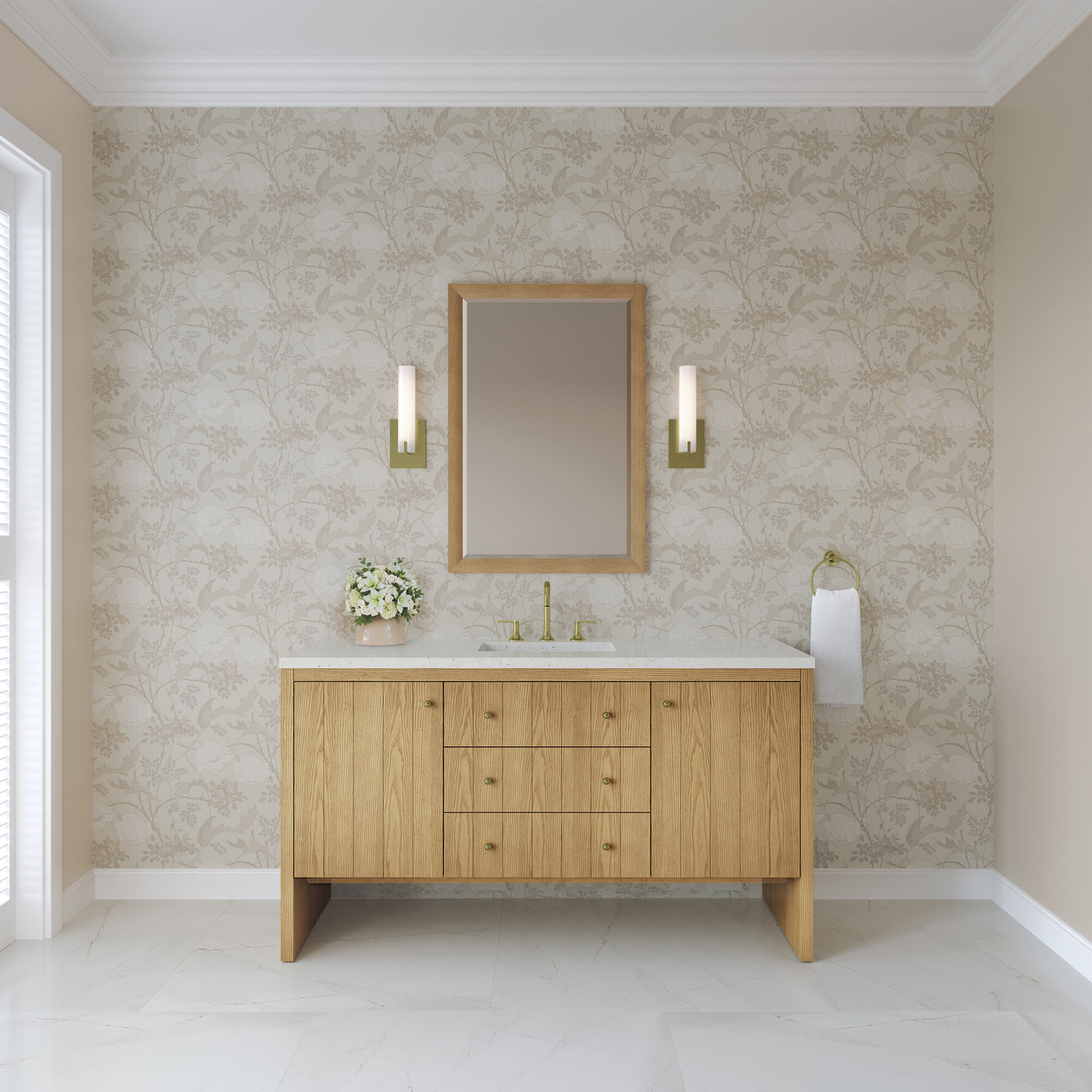James Martin Hudson 60" Single Bathroom Vanity, Light Natural Oak by James Martin