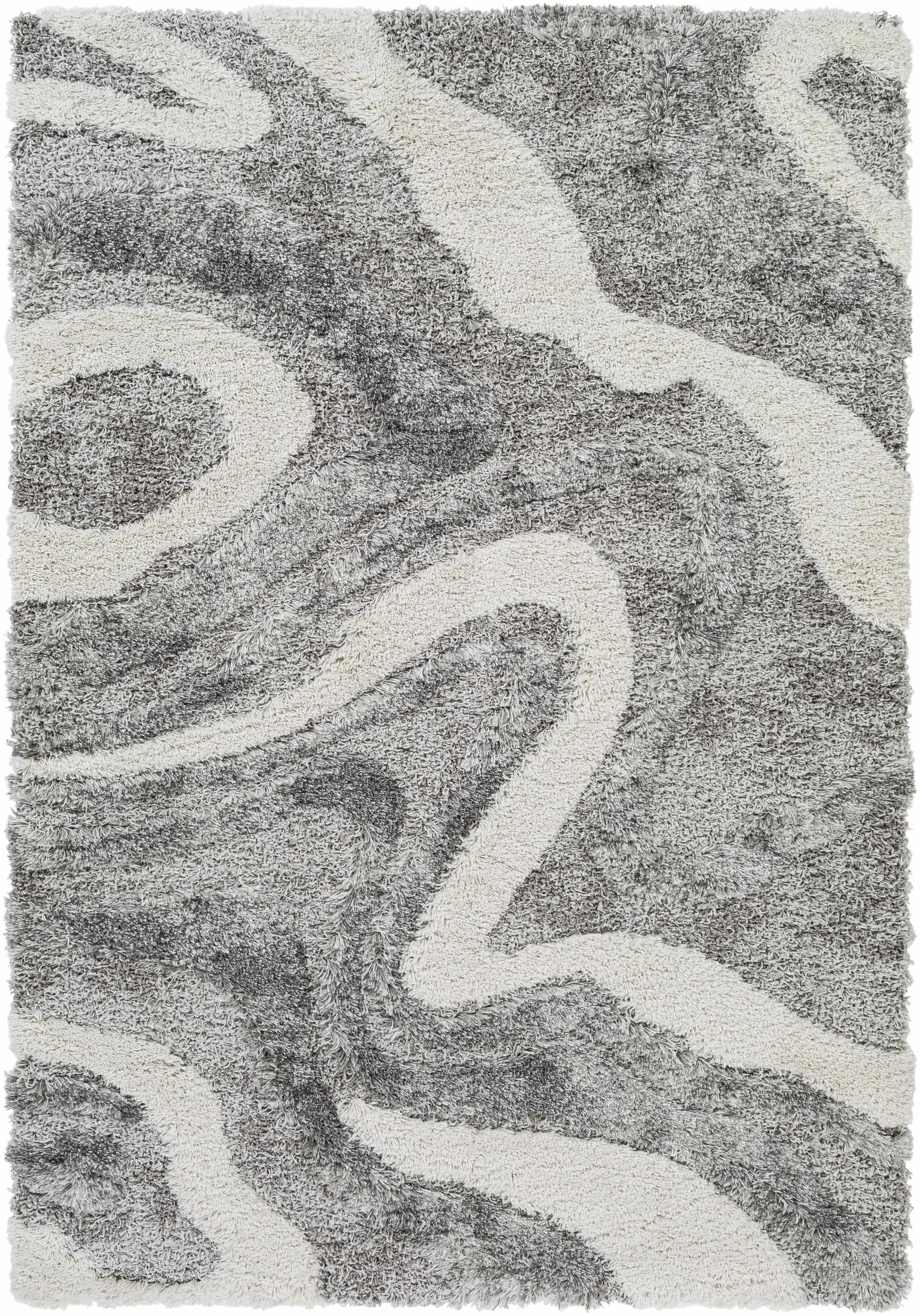 Asfordby Gray Canyon Plush Rug by Boutique Rugs
