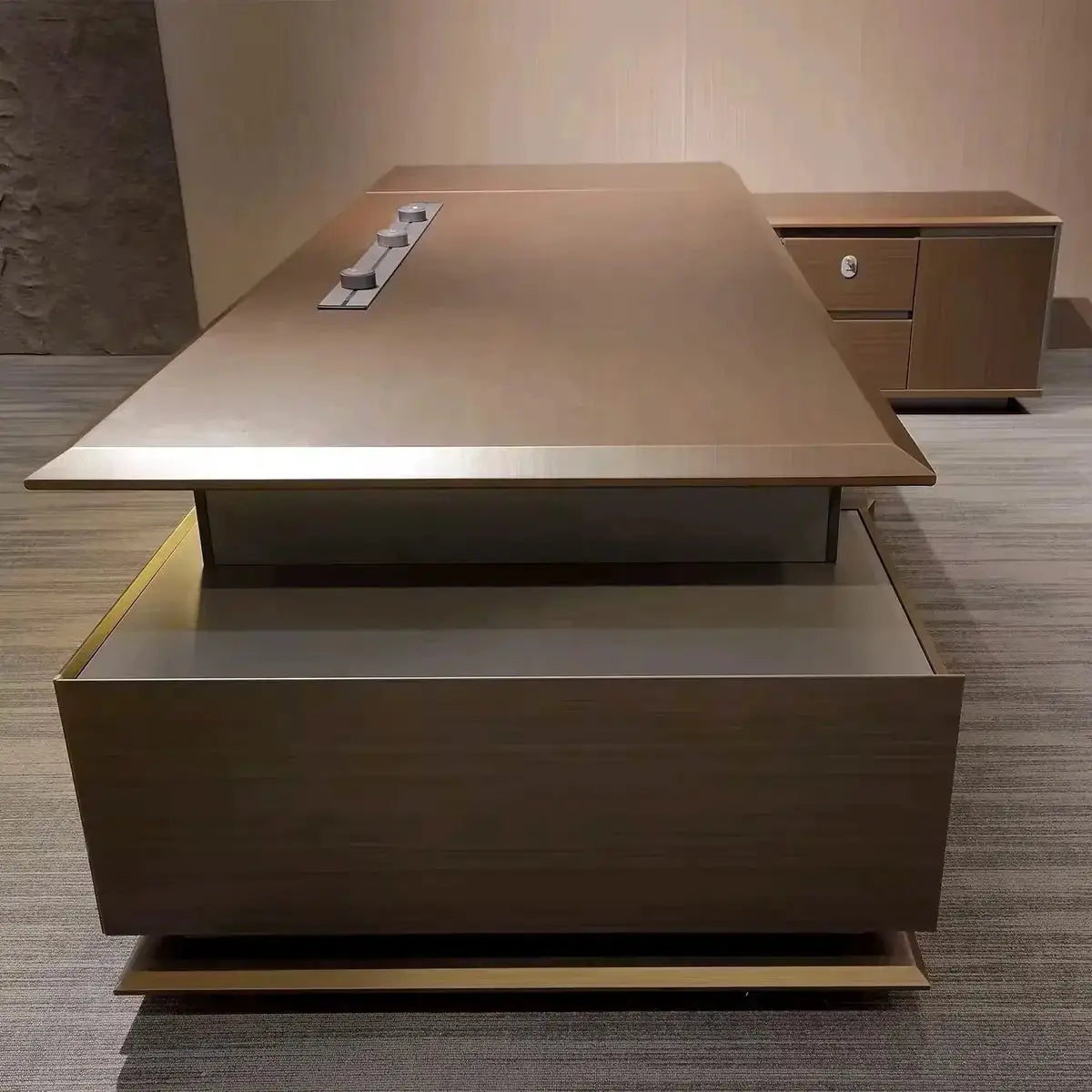 Aspen · Modern L-Shaped Executive Desk by Arc Grove