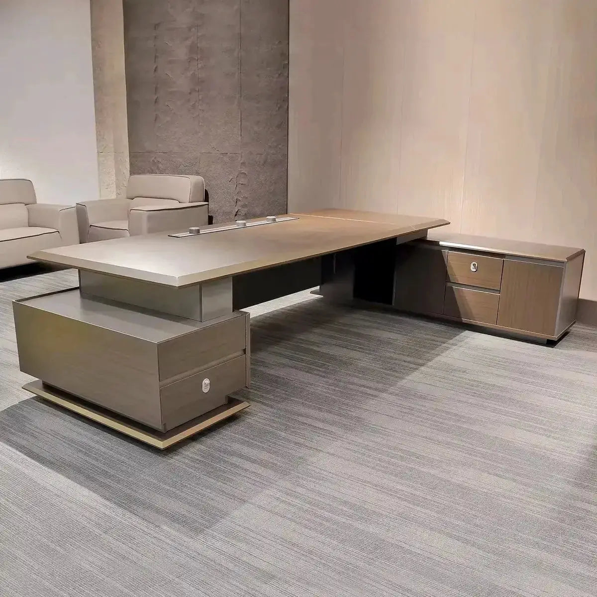 Aspen · Modern L-Shaped Executive Desk by Arc Grove
