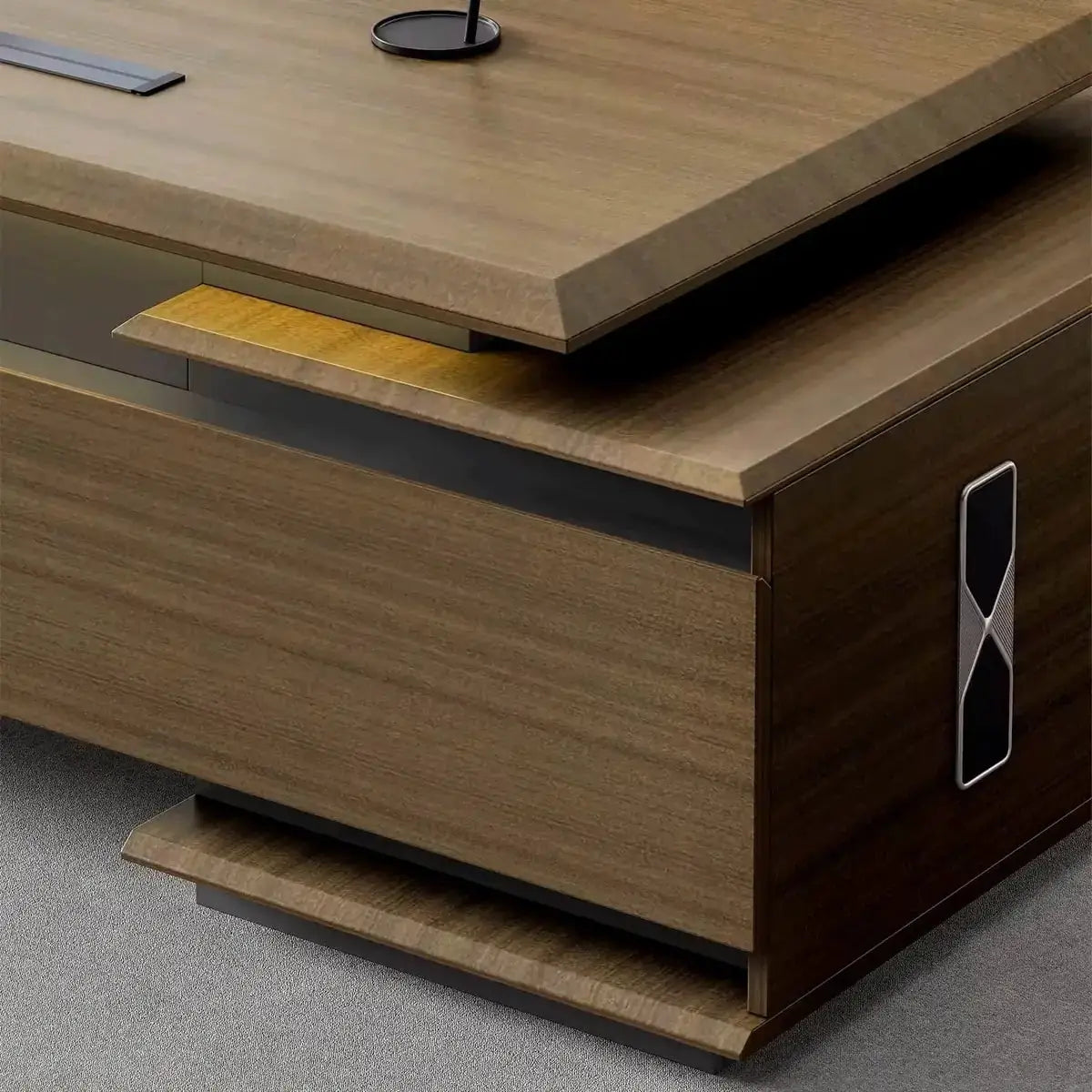 Aspen · Modern L-Shaped Executive Desk by Arc Grove
