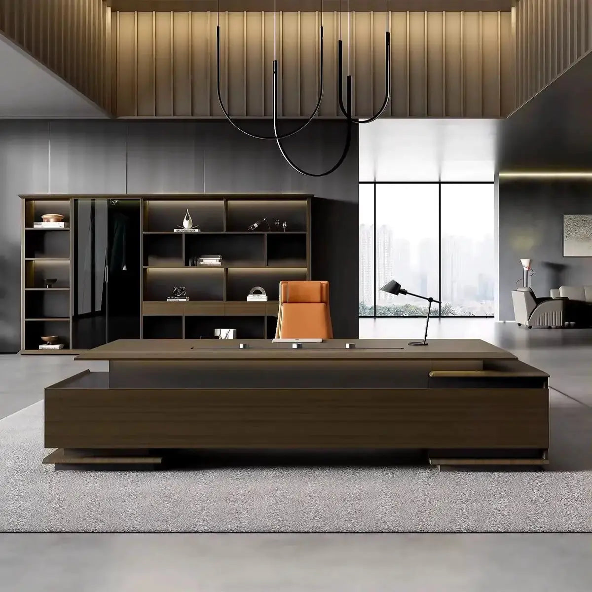Aspen · Modern L-Shaped Executive Desk by Arc Grove