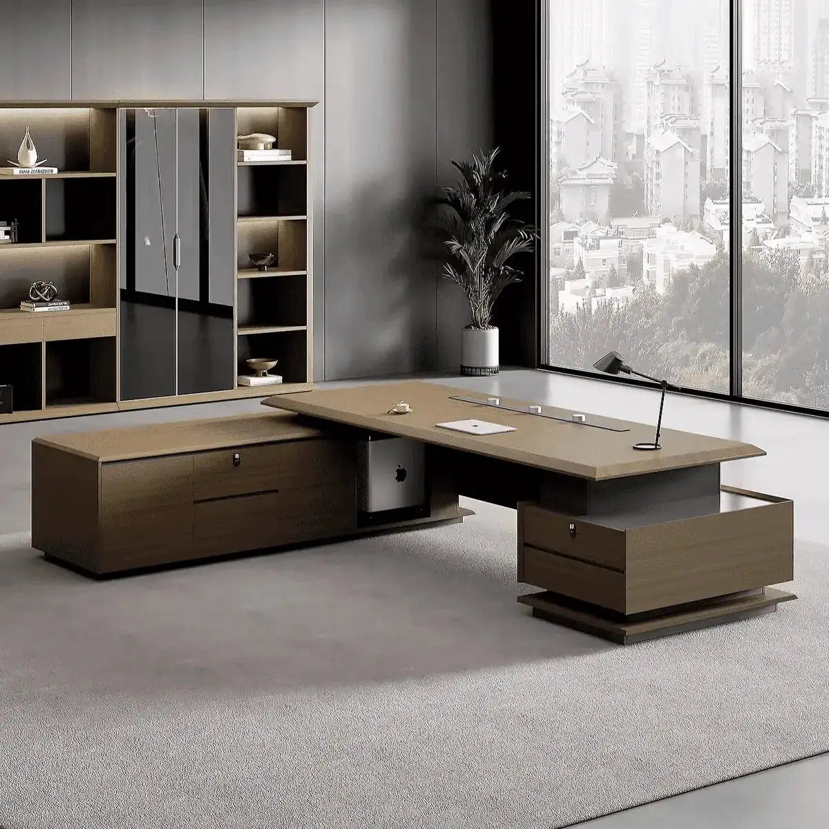 Aspen · Modern L-Shaped Executive Desk by Arc Grove