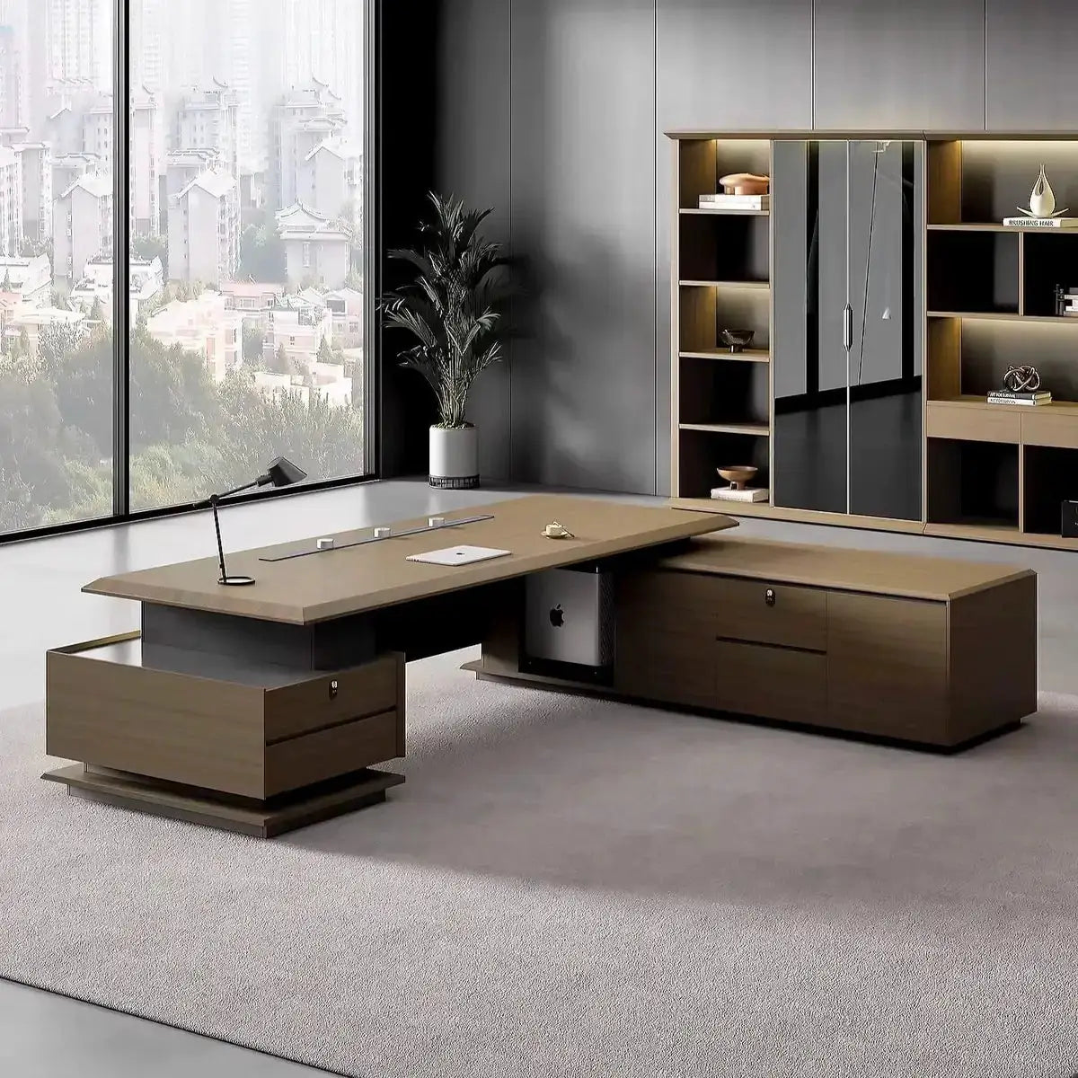 Aspen · Modern L-Shaped Executive Desk by Arc Grove