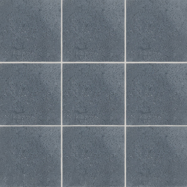 Asphalt Matte Terrazzo Tiles 8x8