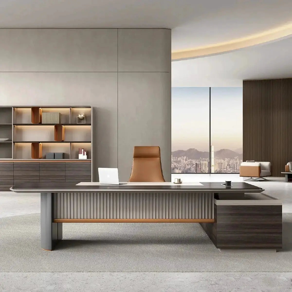 Pendrith · Modern L-Shaped Executive Desk by Arc Grove