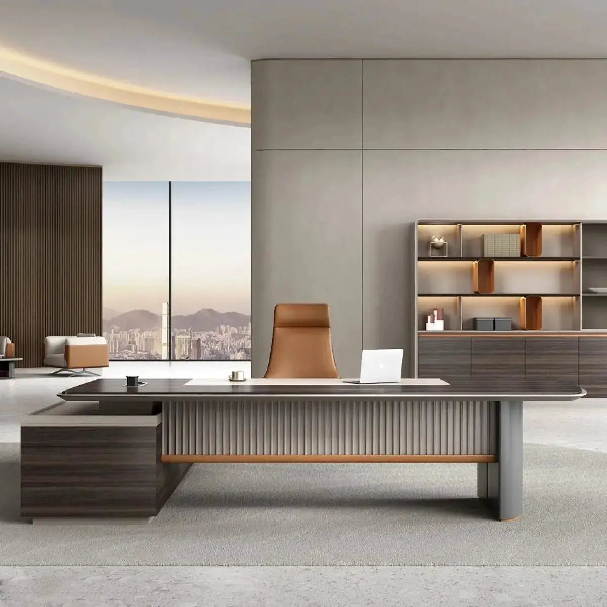 Pendrith · Modern L-Shaped Executive Desk by Arc Grove