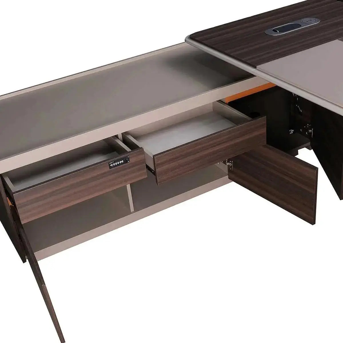 Pendrith · Modern L-Shaped Executive Desk by Arc Grove