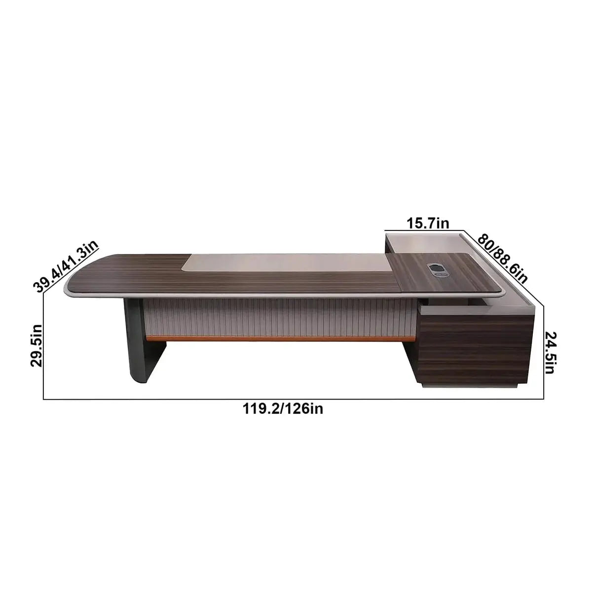 Pendrith · Modern L-Shaped Executive Desk by Arc Grove