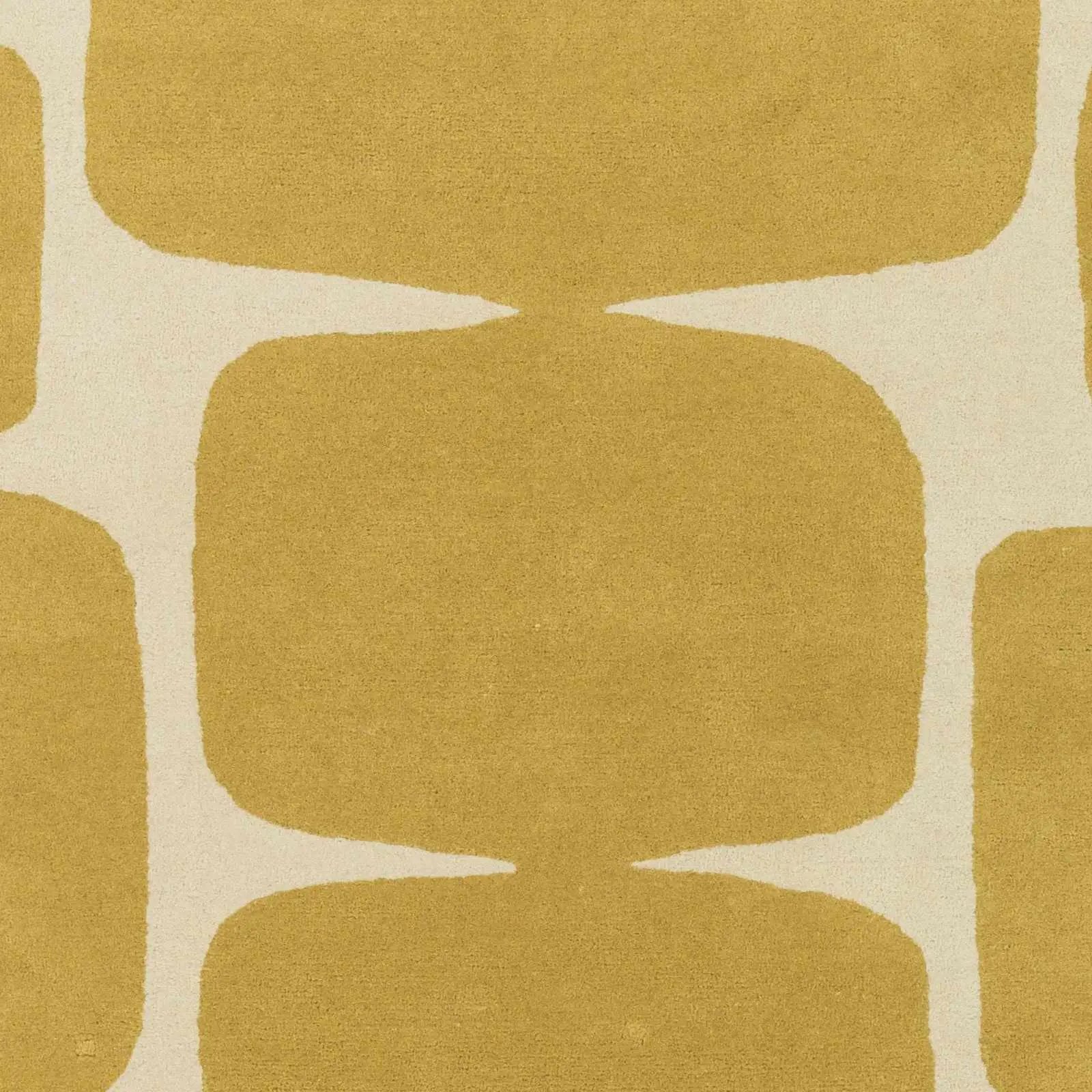 Astor Yellow Modern Wool Rug - Clearance by Boutique Rugs