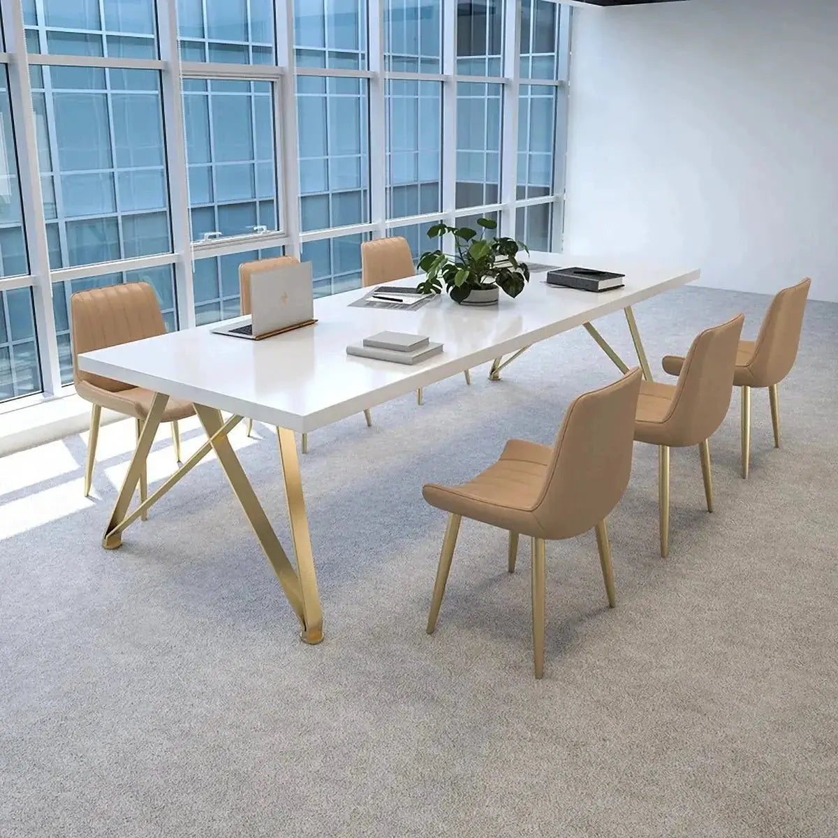 Astrid · White Collaborative Meeting Table by Arc Grove
