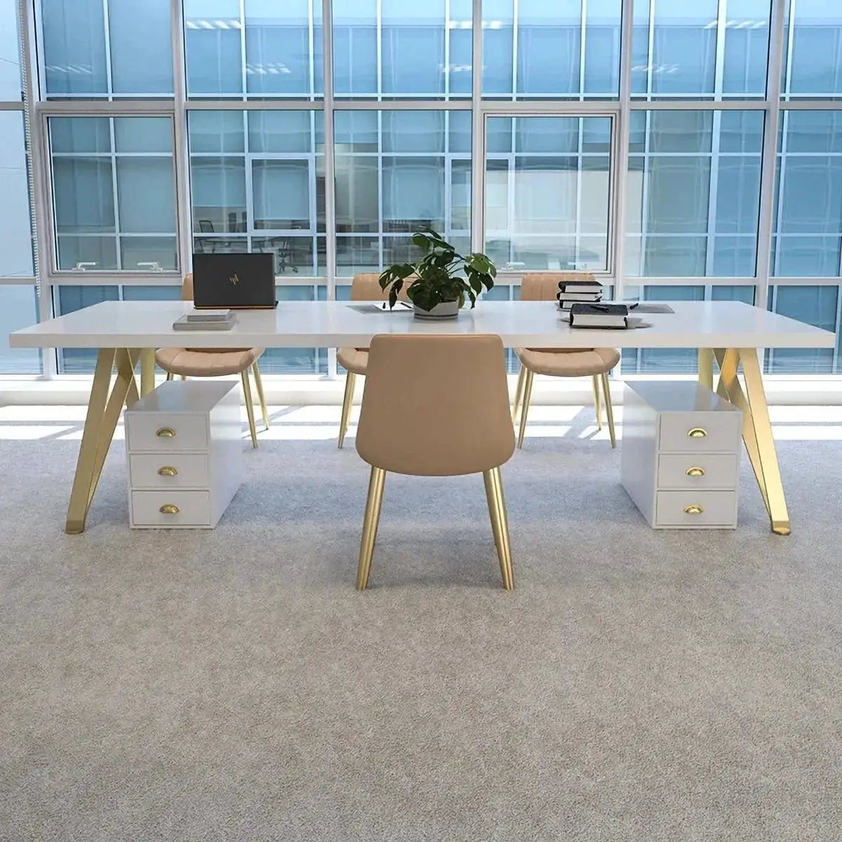 Astrid · White Collaborative Meeting Table by Arc Grove