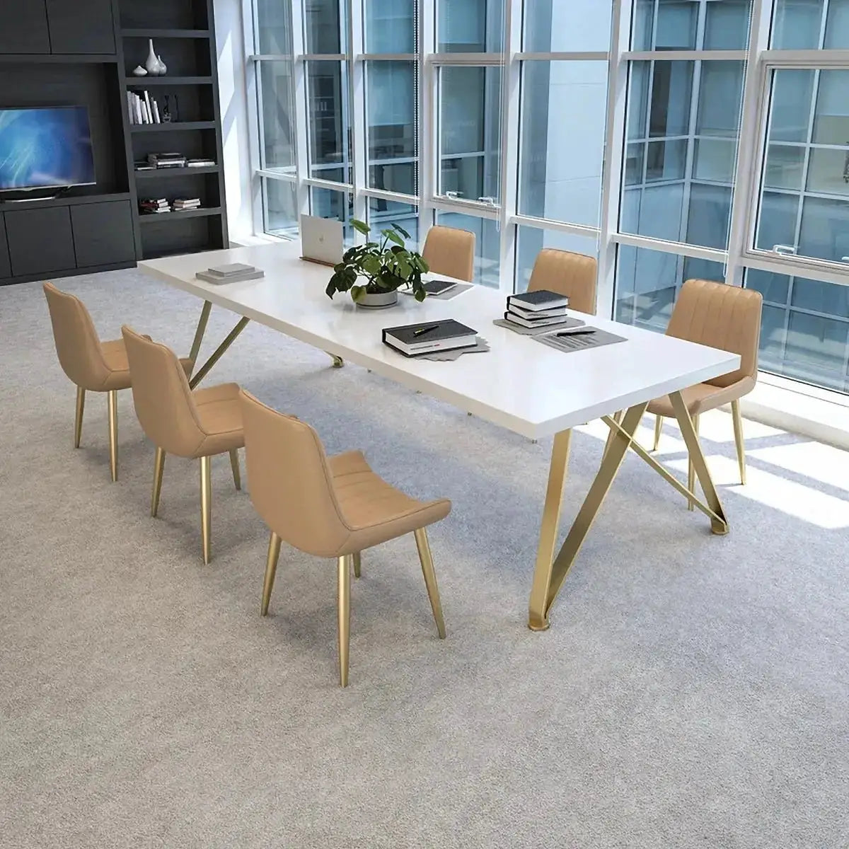Astrid · White Collaborative Meeting Table by Arc Grove