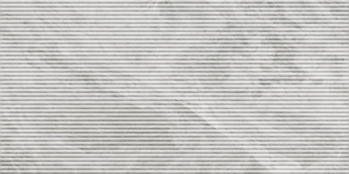 Veneer World Atelier Charme Evo Flute Pearl Grey Marble Look Porcelain Accent Tiles 24x48 by landmarkceramics