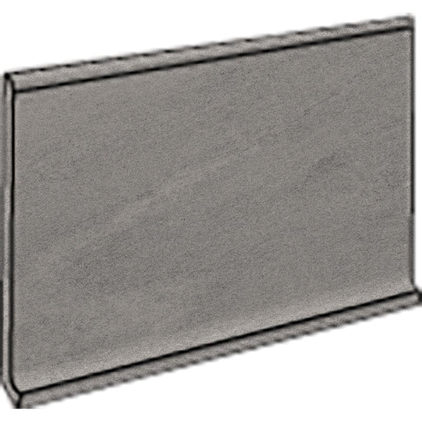 Atelier Olive Grey Honed Cove Base Concrete Look Porcelain Mouldings 6x12