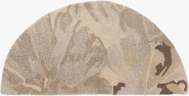 Ilfeld Athena Gray Floral Wool Rug by Boutique Rugs