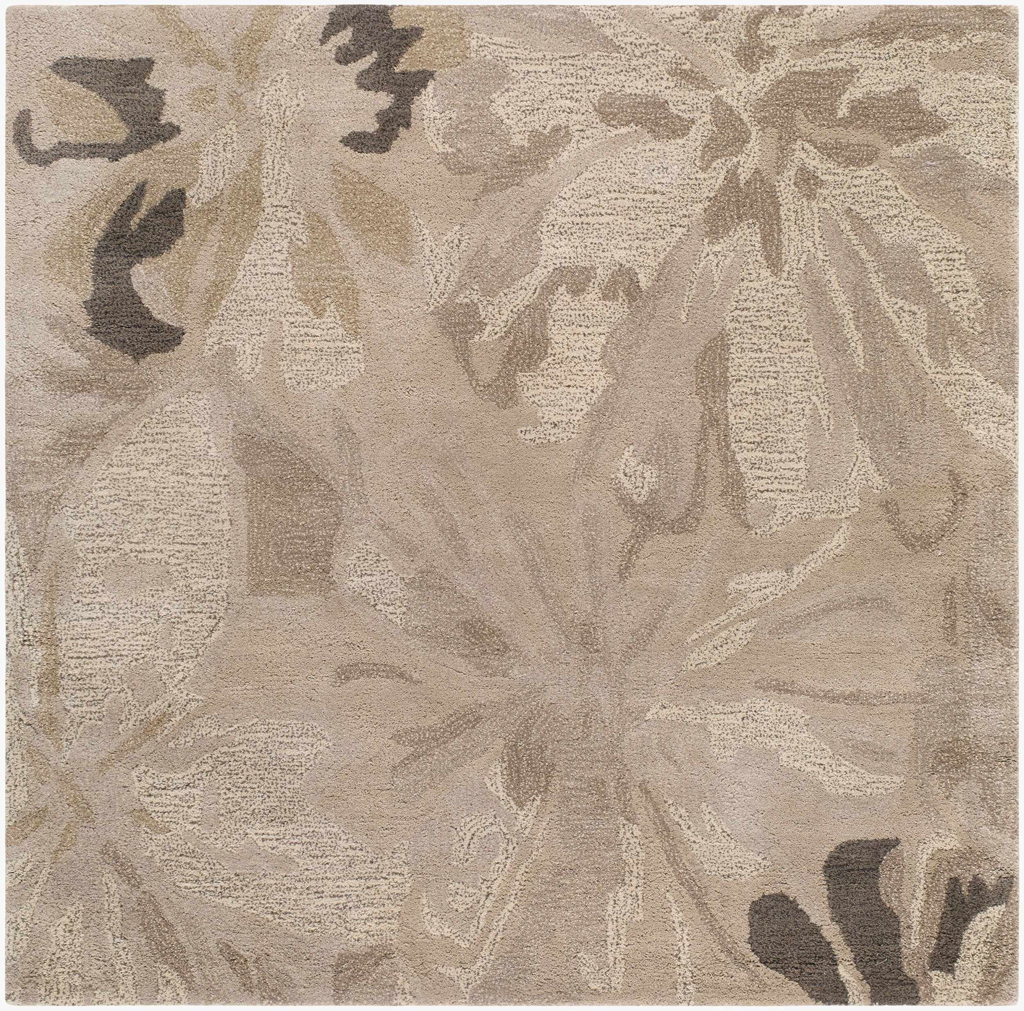 Ilfeld Athena Gray Floral Wool Rug by Boutique Rugs
