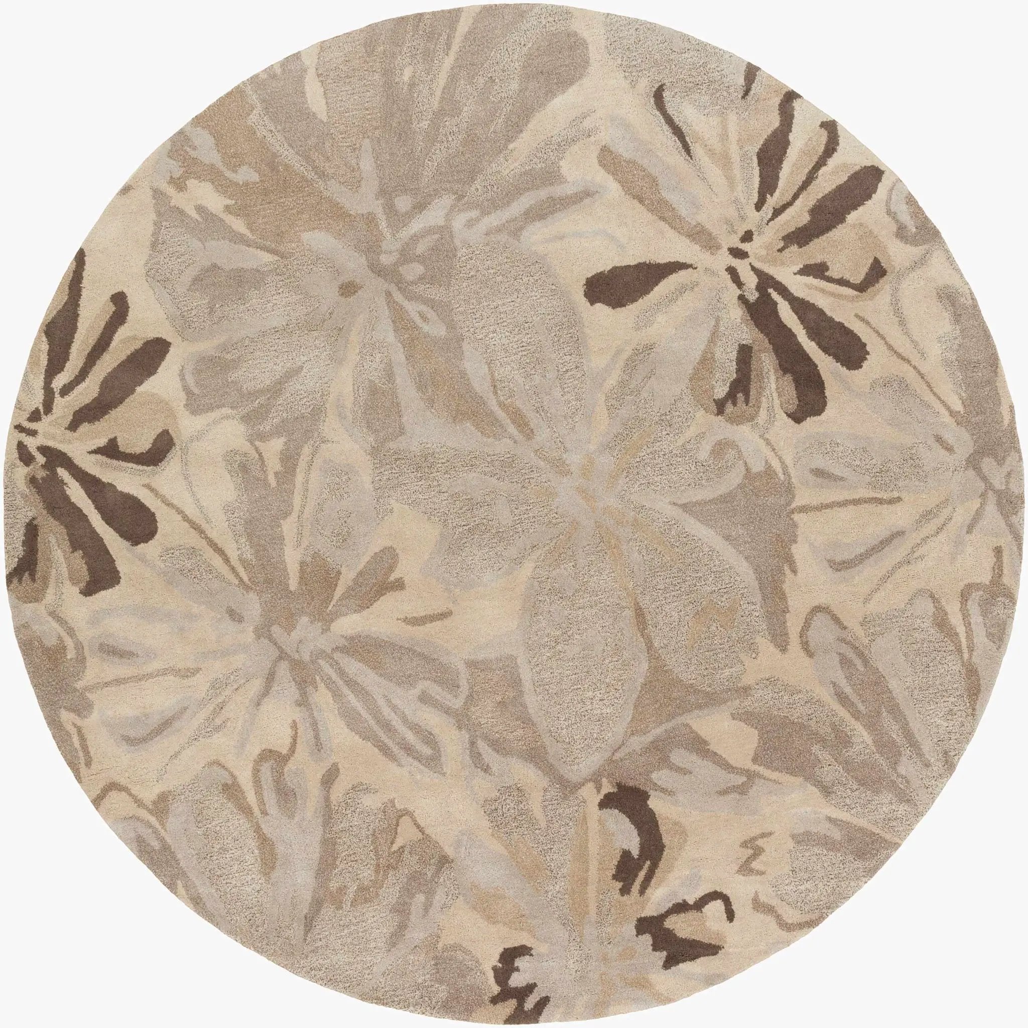 Ilfeld Athena Gray Floral Wool Rug by Boutique Rugs