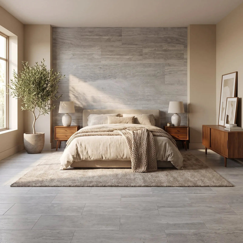Athens Grey Light Honed Marble Tiles 12x24 by Stonetiledepot
