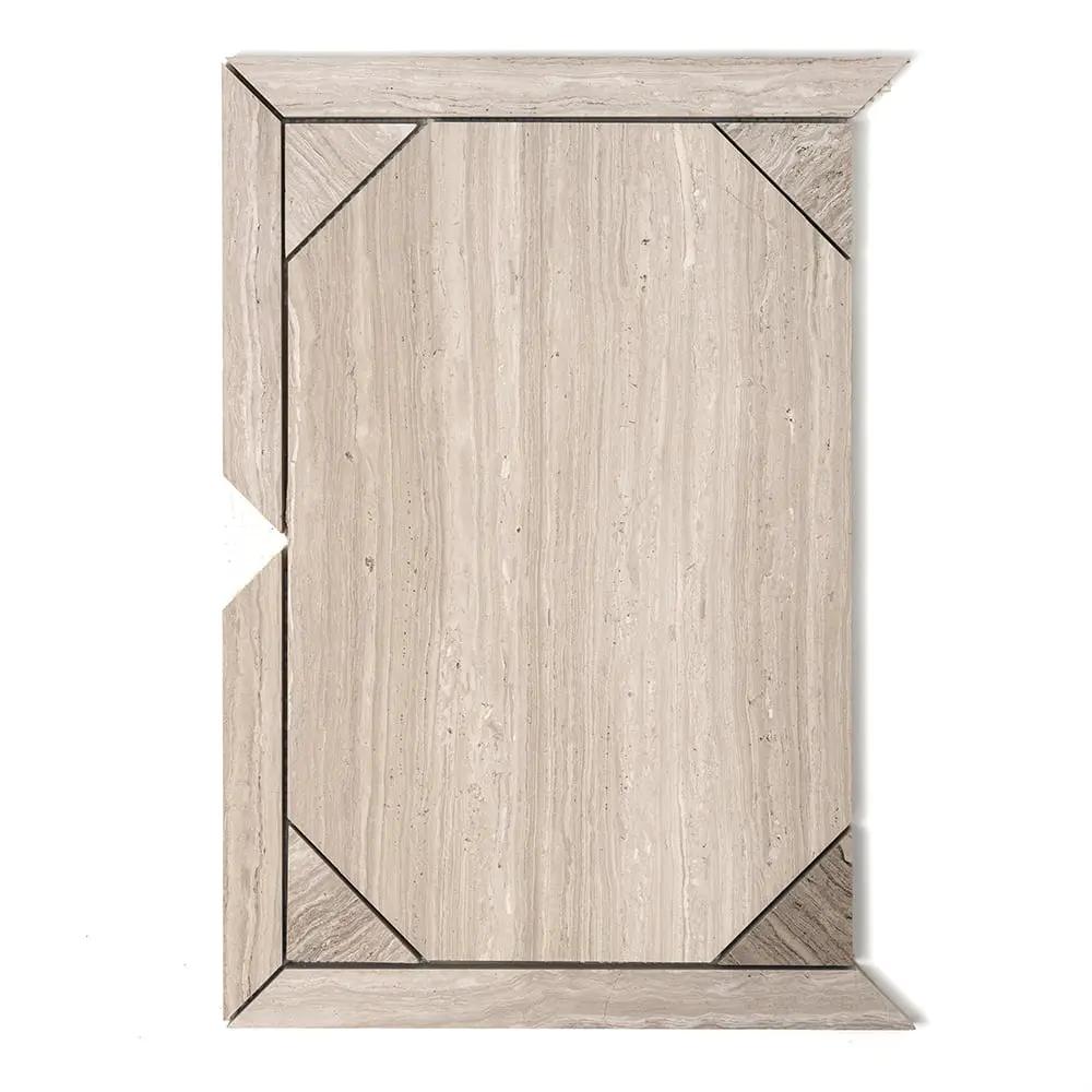 Athens Grey Light Honed Serie Parquet Marble Mosaics 12 1/4x16 3/16