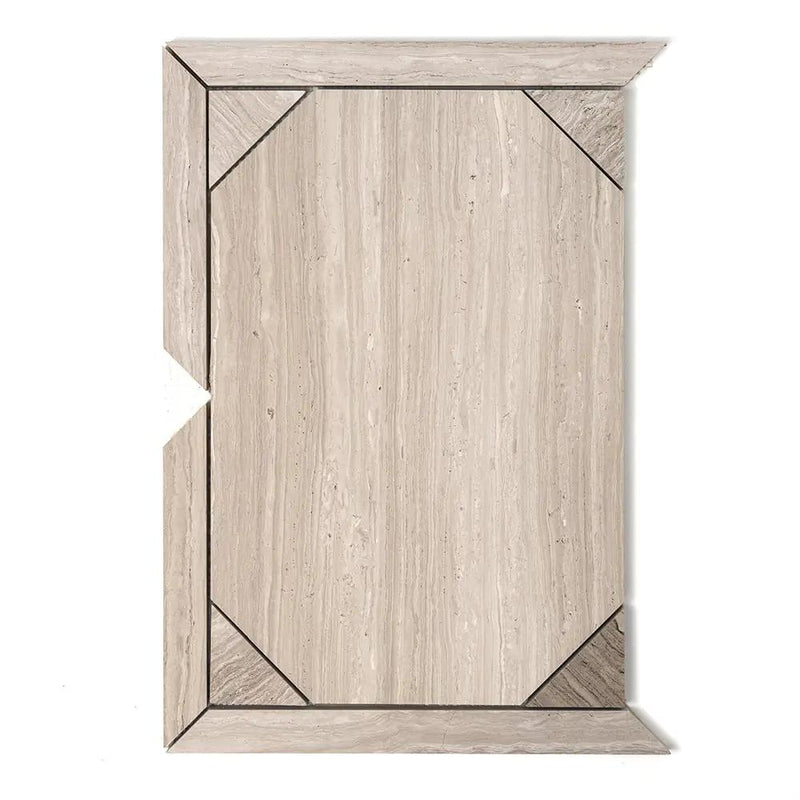 Athens Grey Light Honed Serie Parquet Marble Mosaics 12 1/4x16 3/16