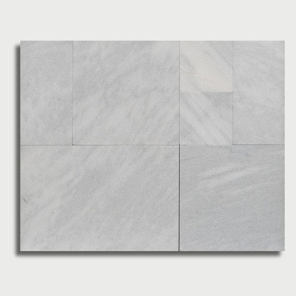 Atlantic Blue Sandblasted French Pattern Marble Pavers French Pattern