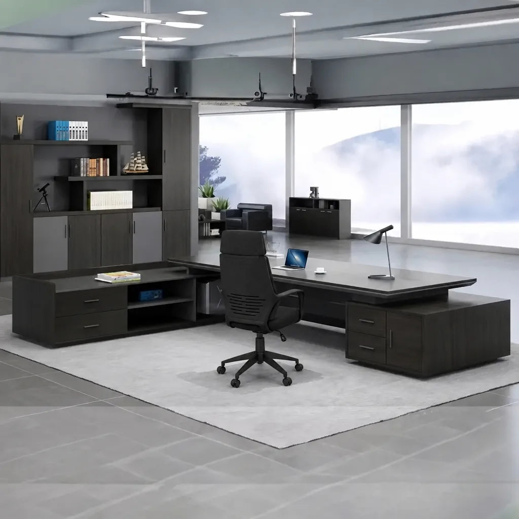 Atlas · Grand L-Shaped Executive Desk, photo 3 of 15