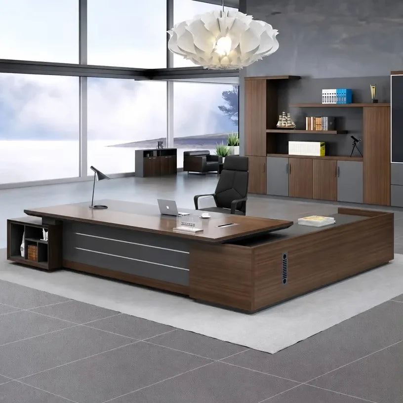 Atlas · Grand L-Shaped Executive Desk, photo 6 of 15