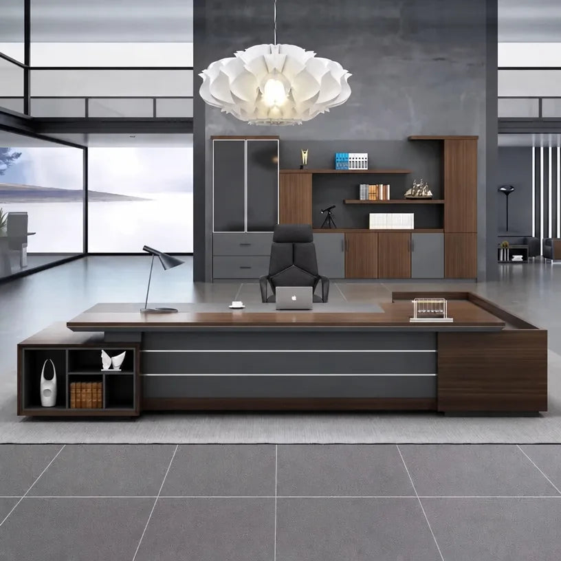 Atlas · Grand L-Shaped Executive Desk, photo 9 of 15