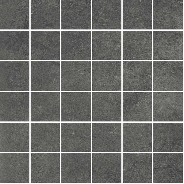 Attitude Dark Grey Mosaic A Concrete Look Porcelain Mosaics 12x12