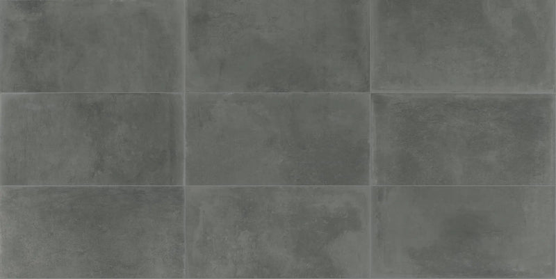 Attitude Dark Grey Concrete Look Porcelain Tiles 12x24 by landmarkceramics