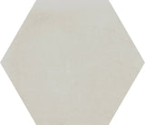 Attitude Light White Hexagon 8 1/ Concrete Look Porcelain Tiles 8.5x10