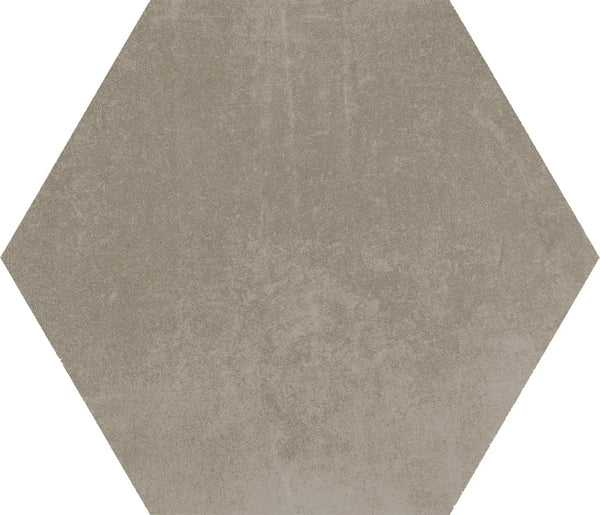 Attitude Warm Sand Hexagon 8 1/ Concrete Look Porcelain Tiles 8.5x10