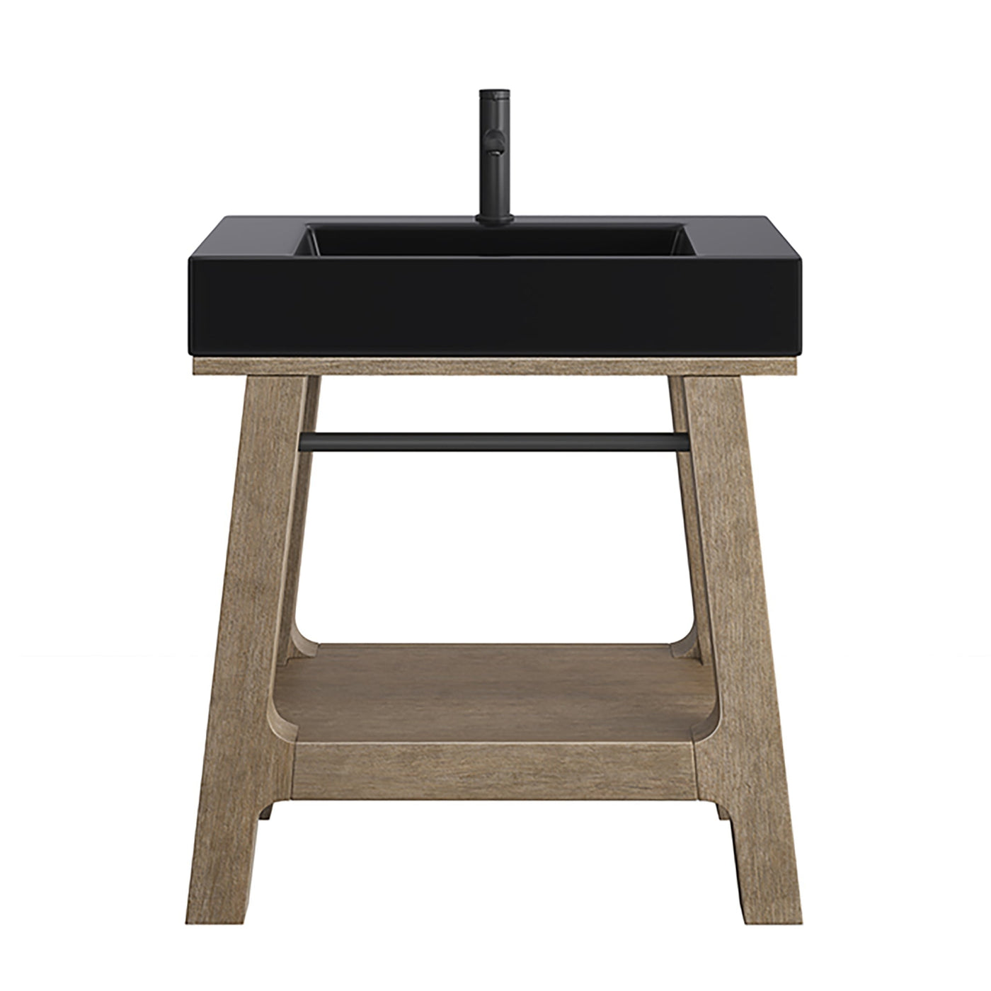 James Martin Auburn 31.5" Single Console Vanity, Weathered Timber by James Martin