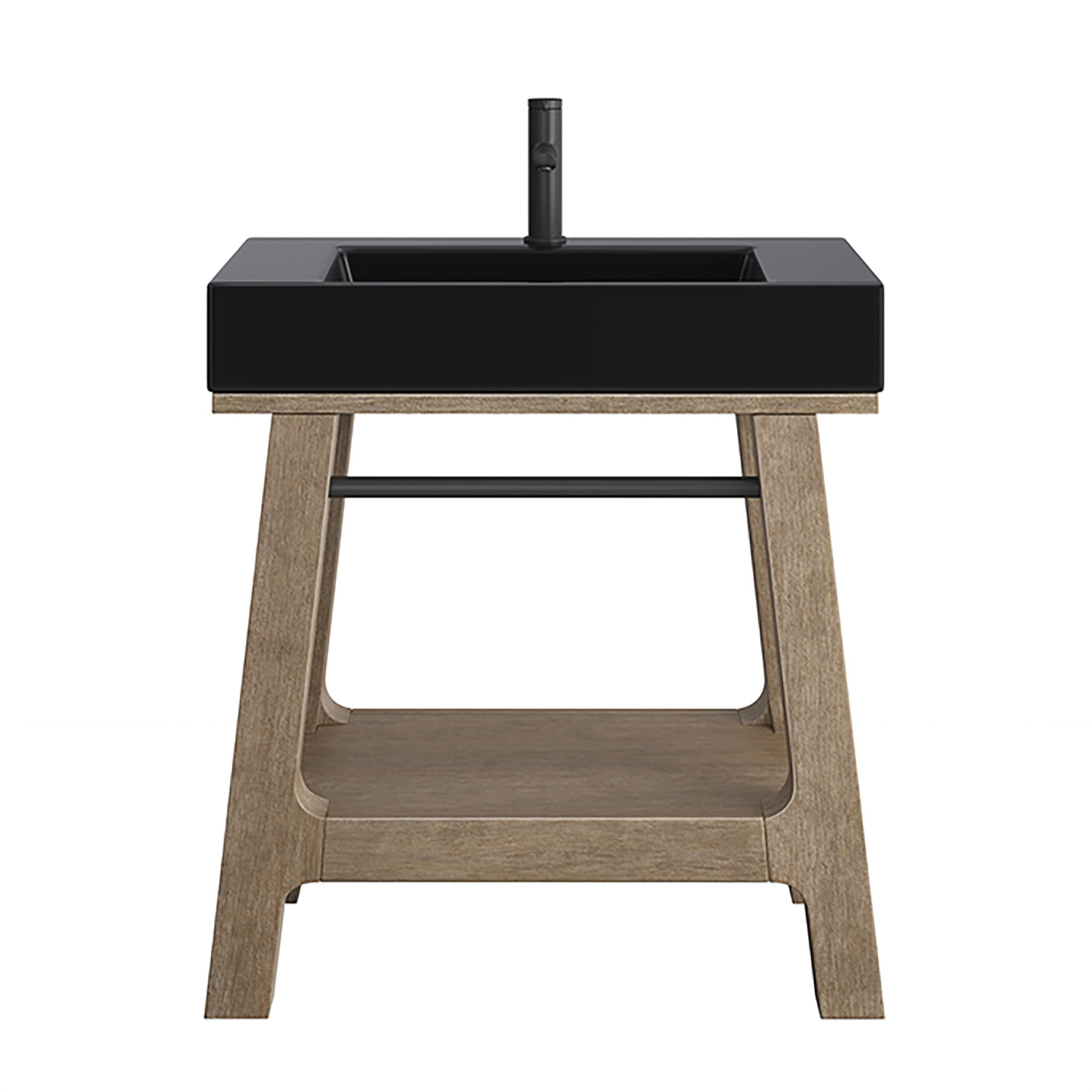 James Martin Auburn 31.5" Single Console Vanity, Weathered Timber by James Martin