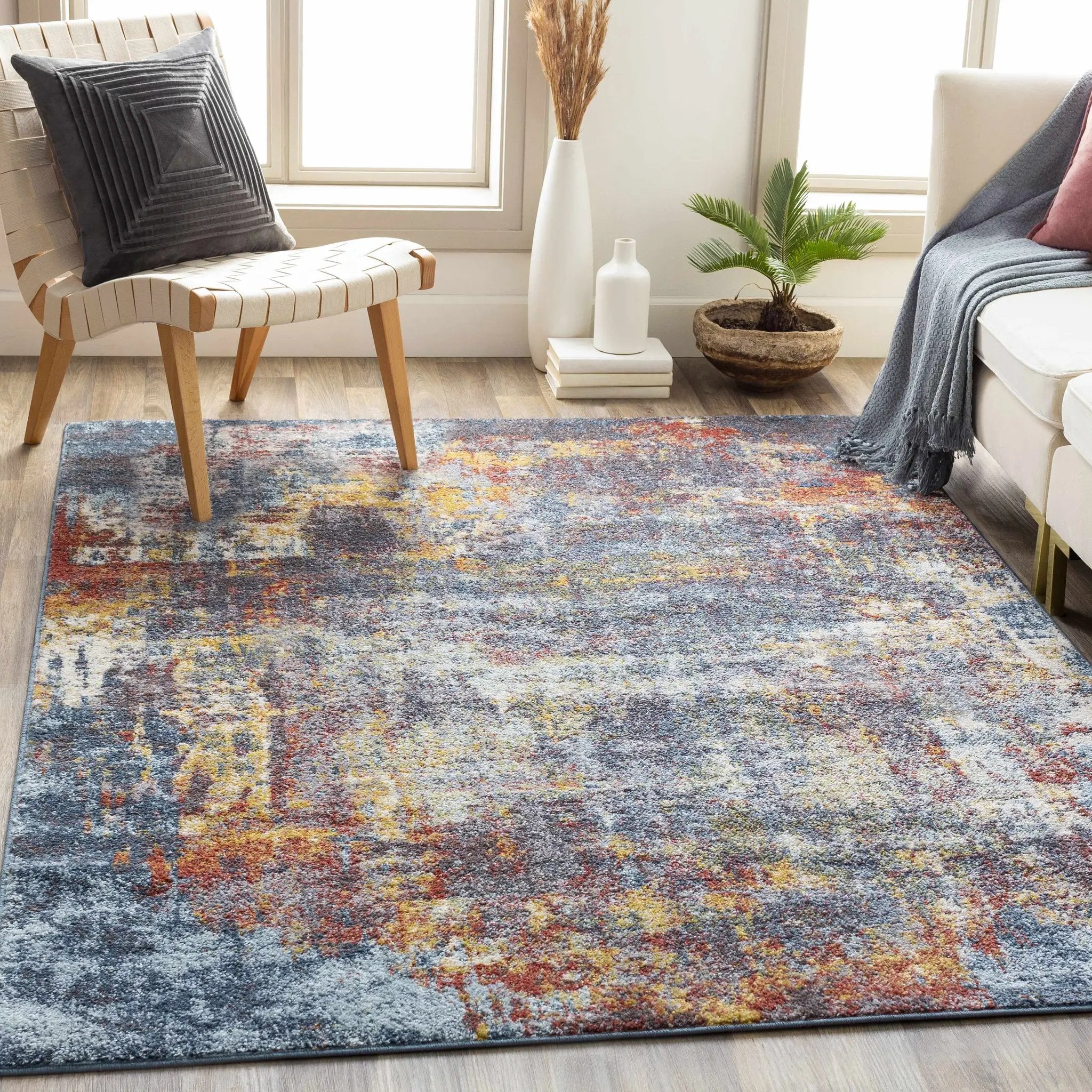 Auckley Colorful Abstract Area Rug by Boutique Rugs