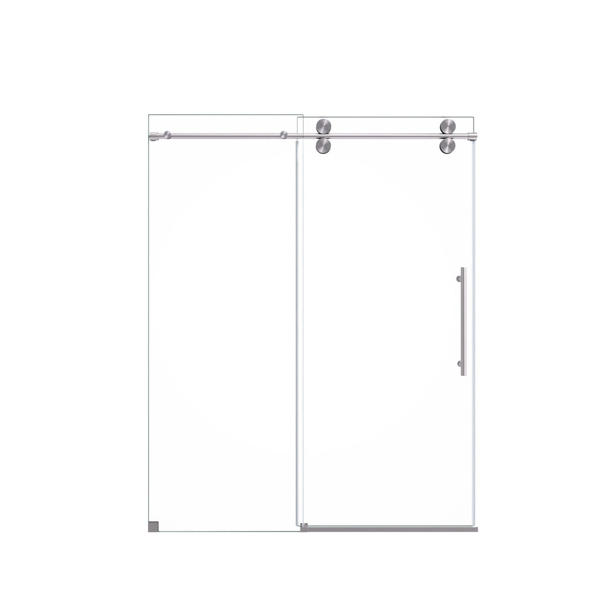 Frameless Single Sliding Shower Door With Clear Tempered Glass, photo 6 of 24
