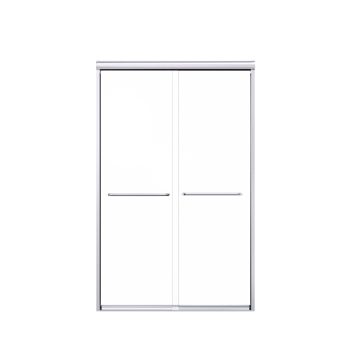 Modern Semi Frameless Double Sliding Shower Door, photo 3 of 16