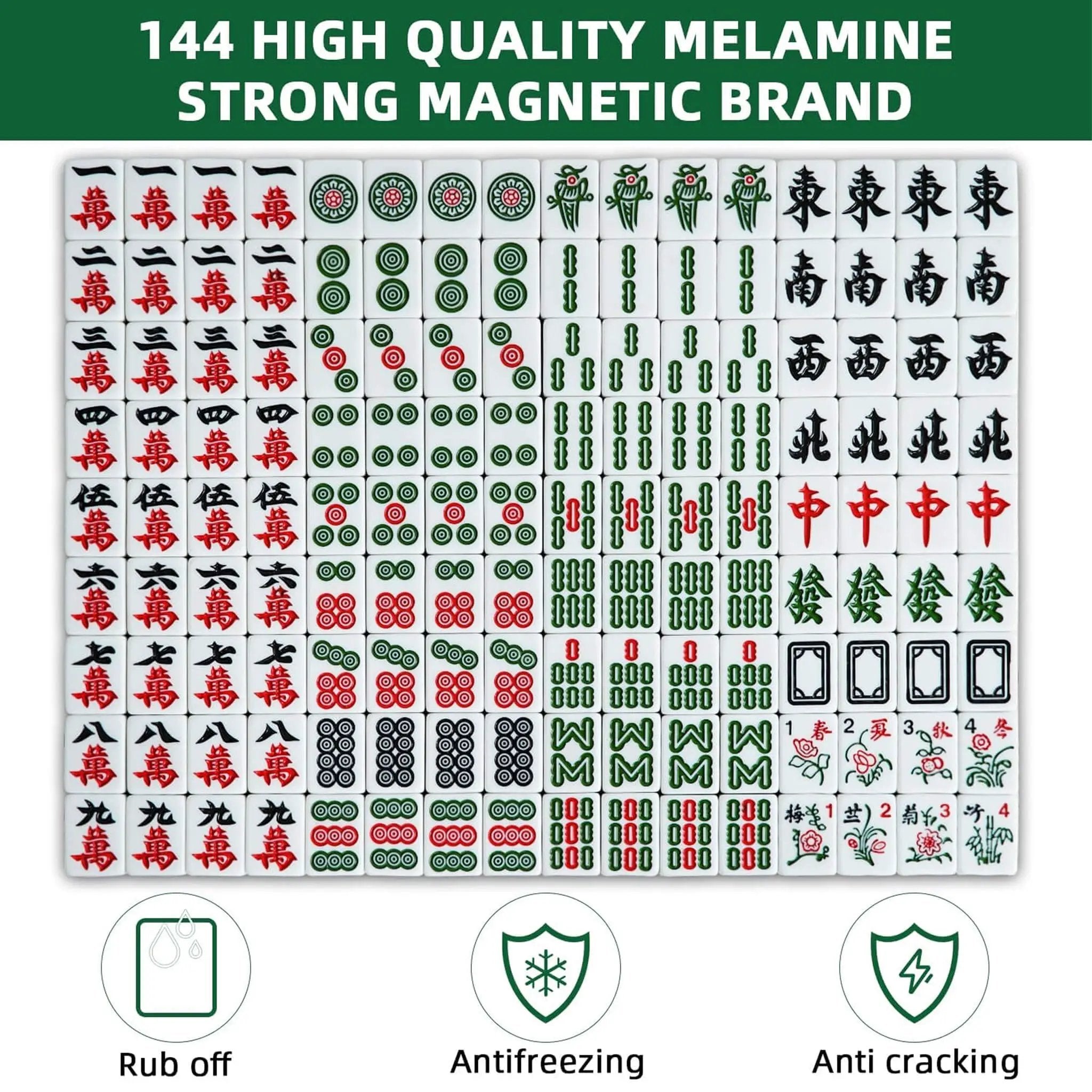 Automatic Foldable Chinese Mahjong Table Set With Two 144 Tile Sets (SAK31957) by SAKSBY WHOLESALE