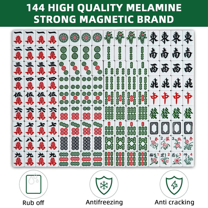 Automatic Foldable Chinese Mahjong Table Set With Two 144 Tile Sets (SAK31957) by SAKSBY WHOLESALE