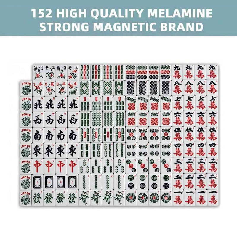 Automatic Ultra-Thin Foldable Mahjong Table With Two 152 42MM Tile Sets (SAK82950) by SAKSBY WHOLESALE
