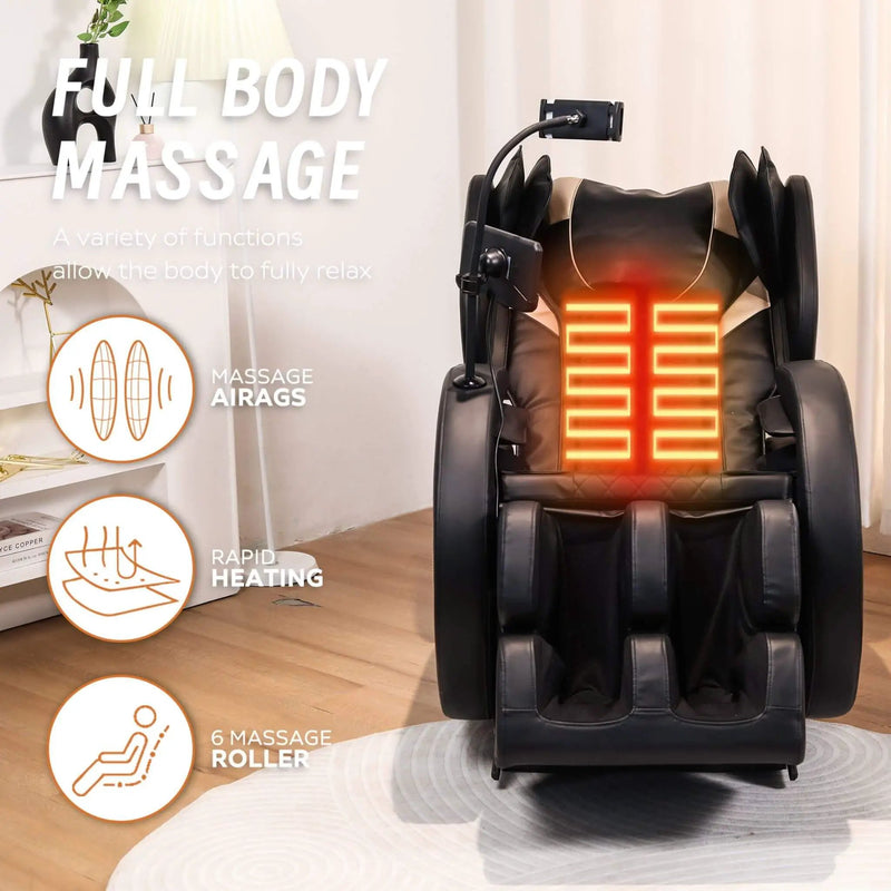 Airvana Tranquil Automatic Zero-Gravity Massage Recliner Chair With Full Body Air Pressure (SAK76018) by SAKSBY WHOLESALE