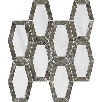 Calacatta T, Pebble Grey Polished · 10 3/16x10 3/16