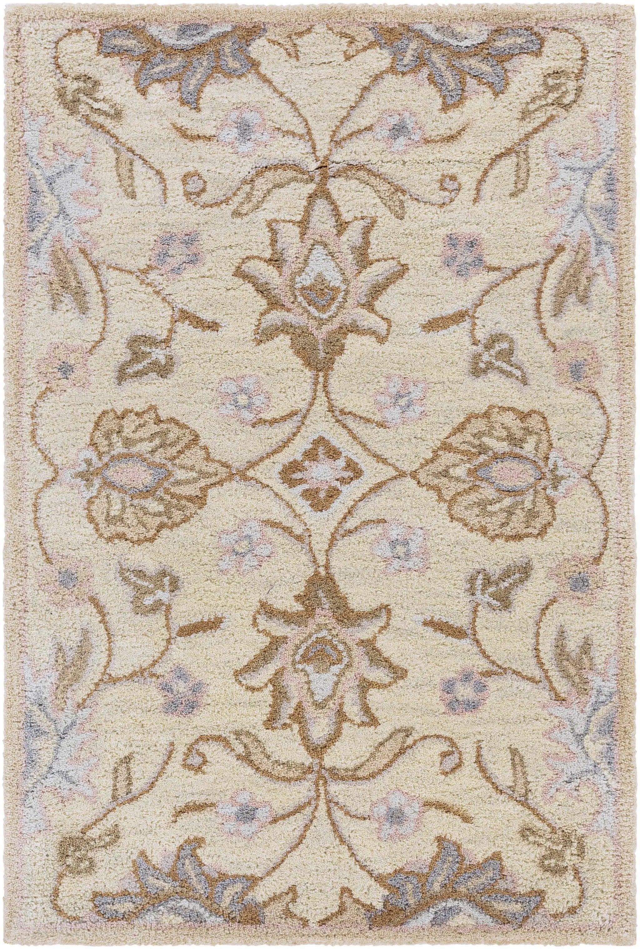 Conesus Hand Tufted Ivory 1109 Wool Rug by Boutique Rugs
