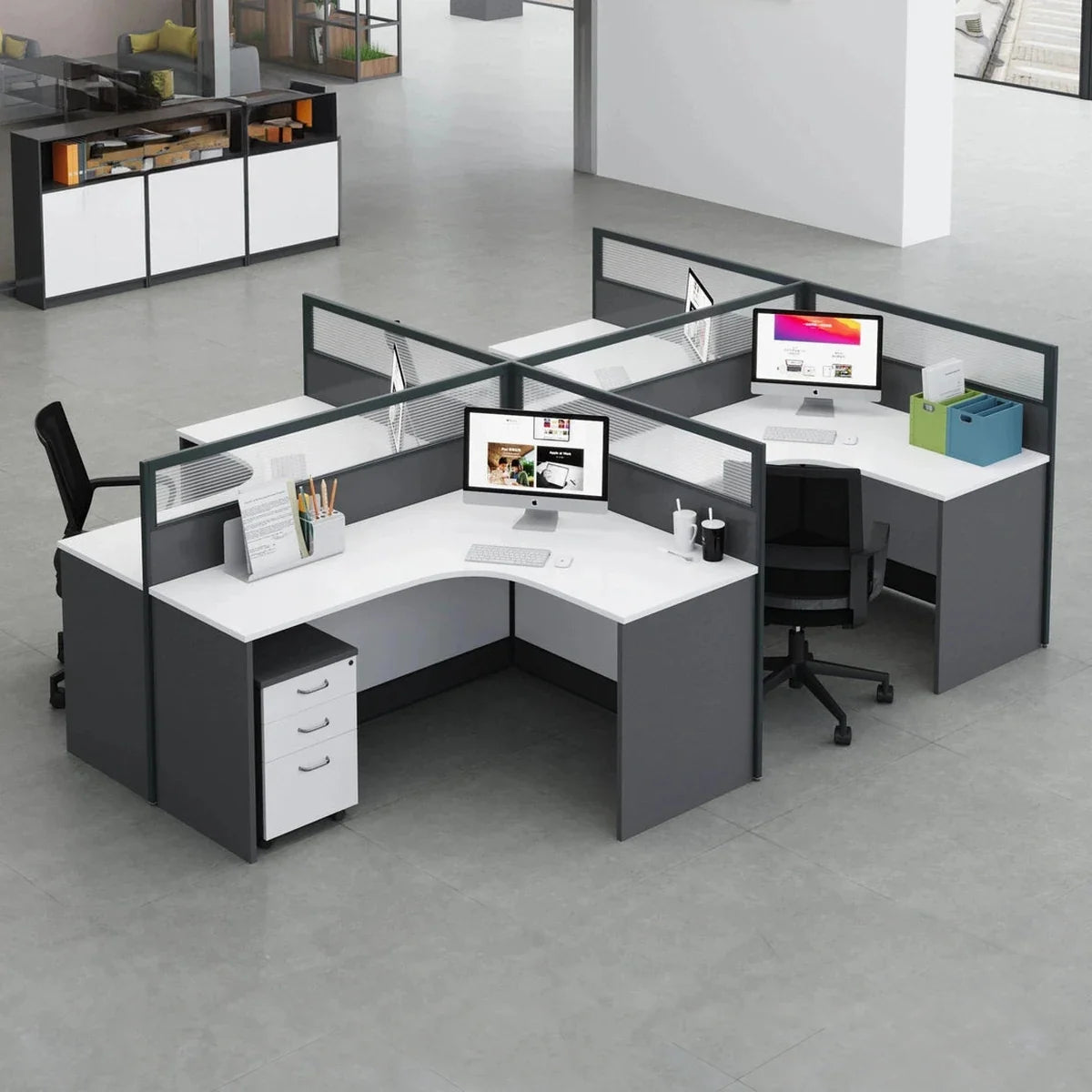 Averon · L-Shaped Cubicle Workstation, photo 2 of 17