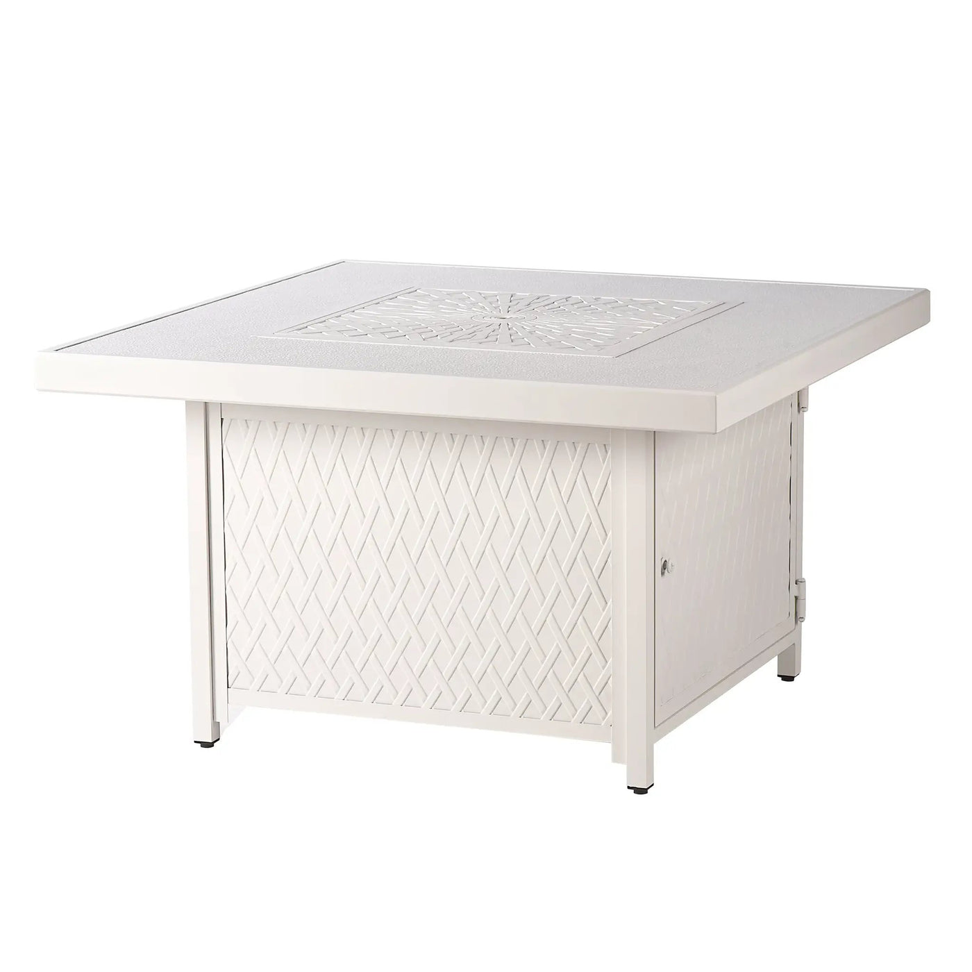 Aluminum 42-in Square Propane Fire Table with Beads, Covers and Lid by Sharicks